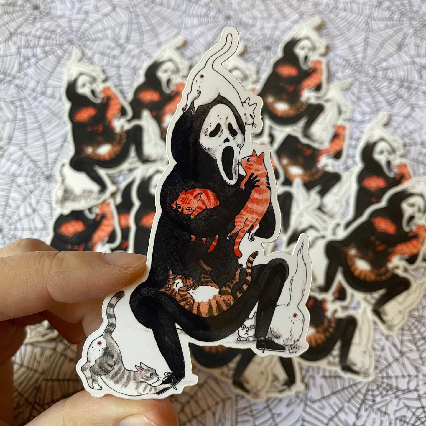 Screams and Purrs 3" Horror Cats Vinyl Sticker