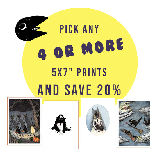 Any FOUR or more 5x7" prints - save 20%