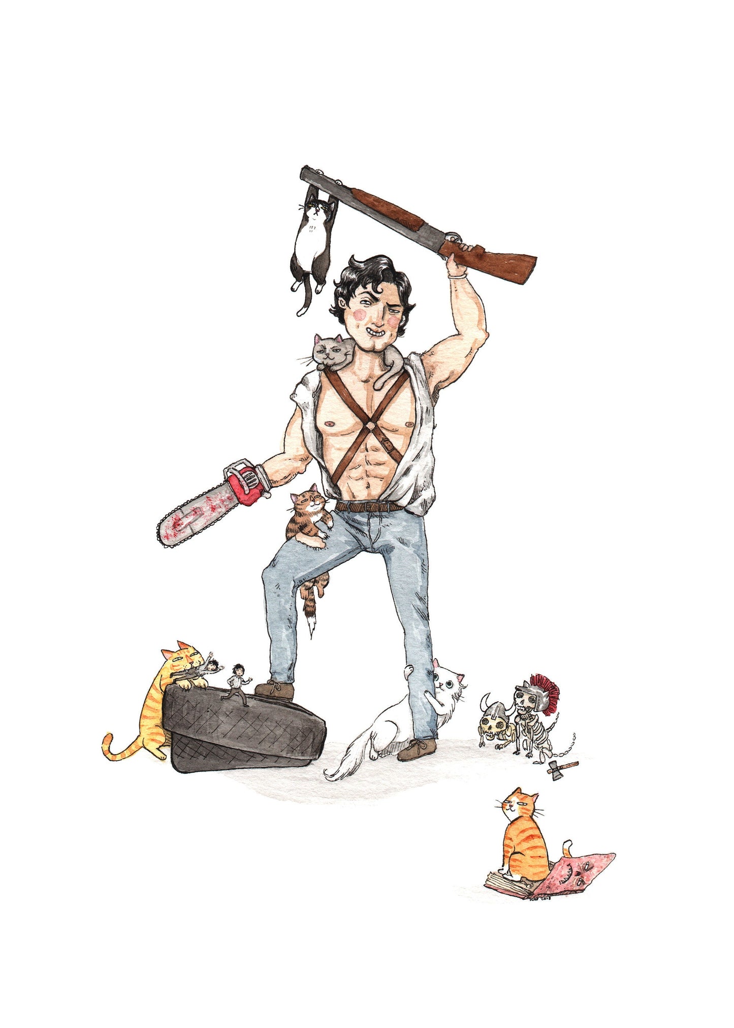 Army of Darkhiss - Ash from Evil Dead - Available in 5x7", 8x10"