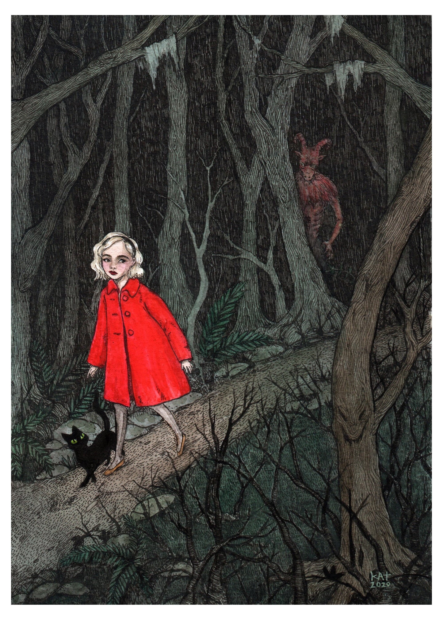The Dark Lord is Watching - 5x7" Sabrina print