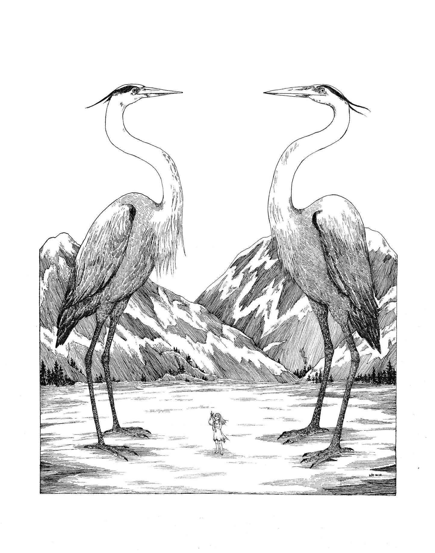 Guardians at Journey's End - 11x14" Print