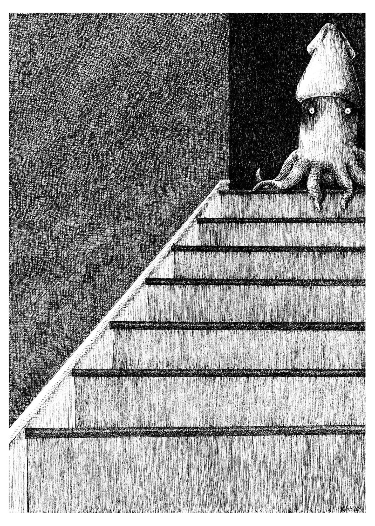 Calamari Hauntings - 5x7" Print