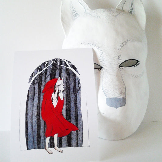 The Wolf's Mask - 5x7" Print