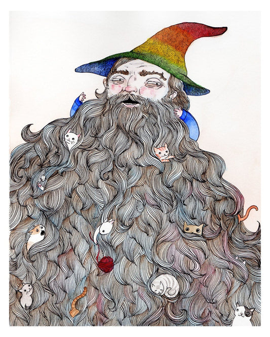 Catbeard - 8x10" Print