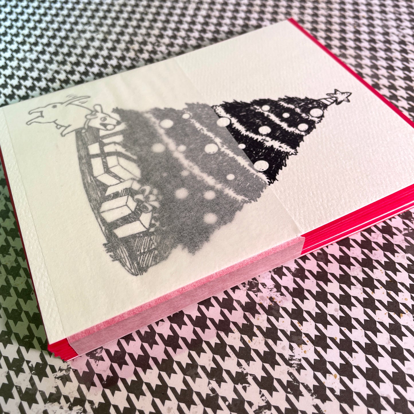 Ball Enthusiast Dog Holiday Christmas card