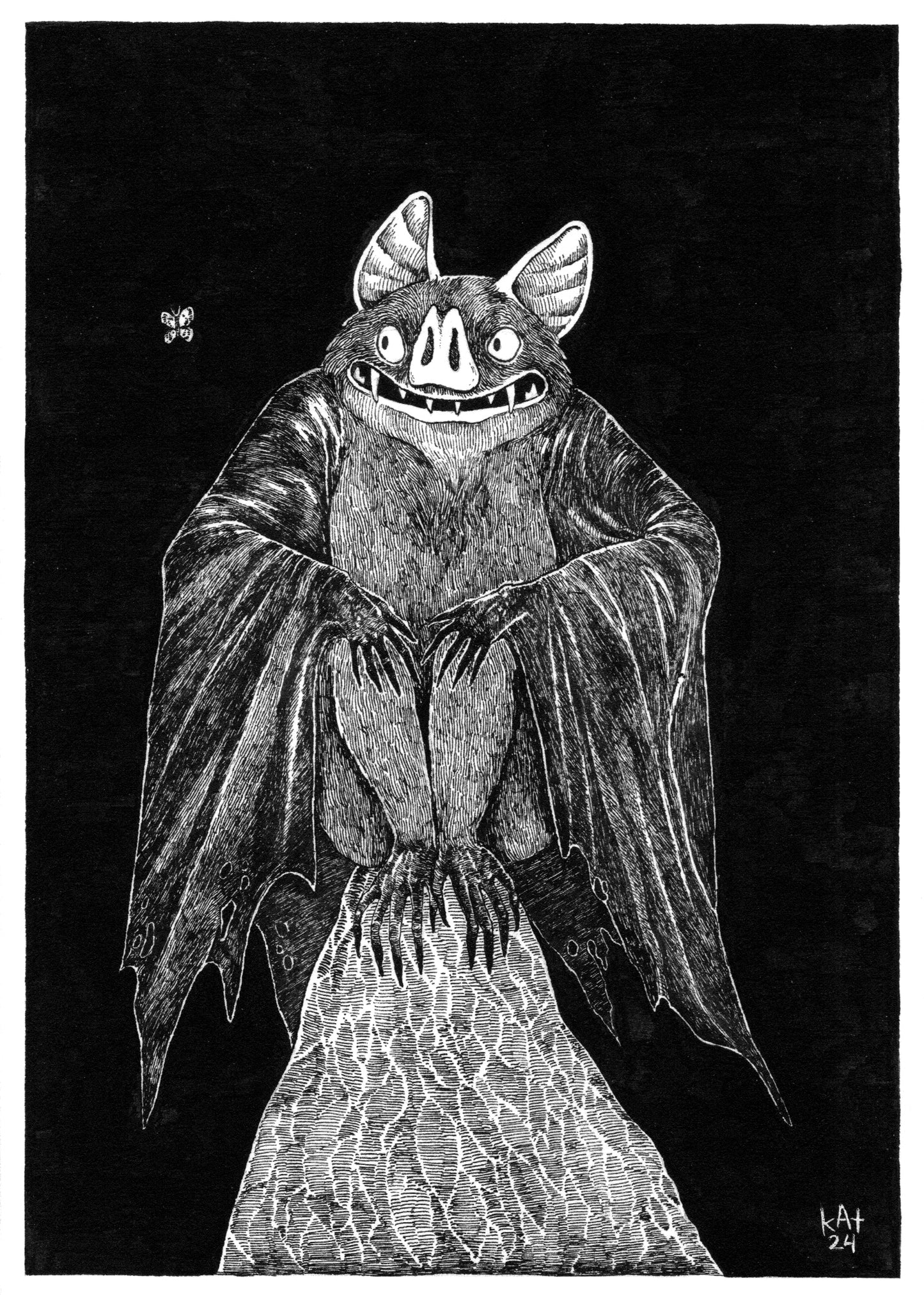 Batty - 5x7" print