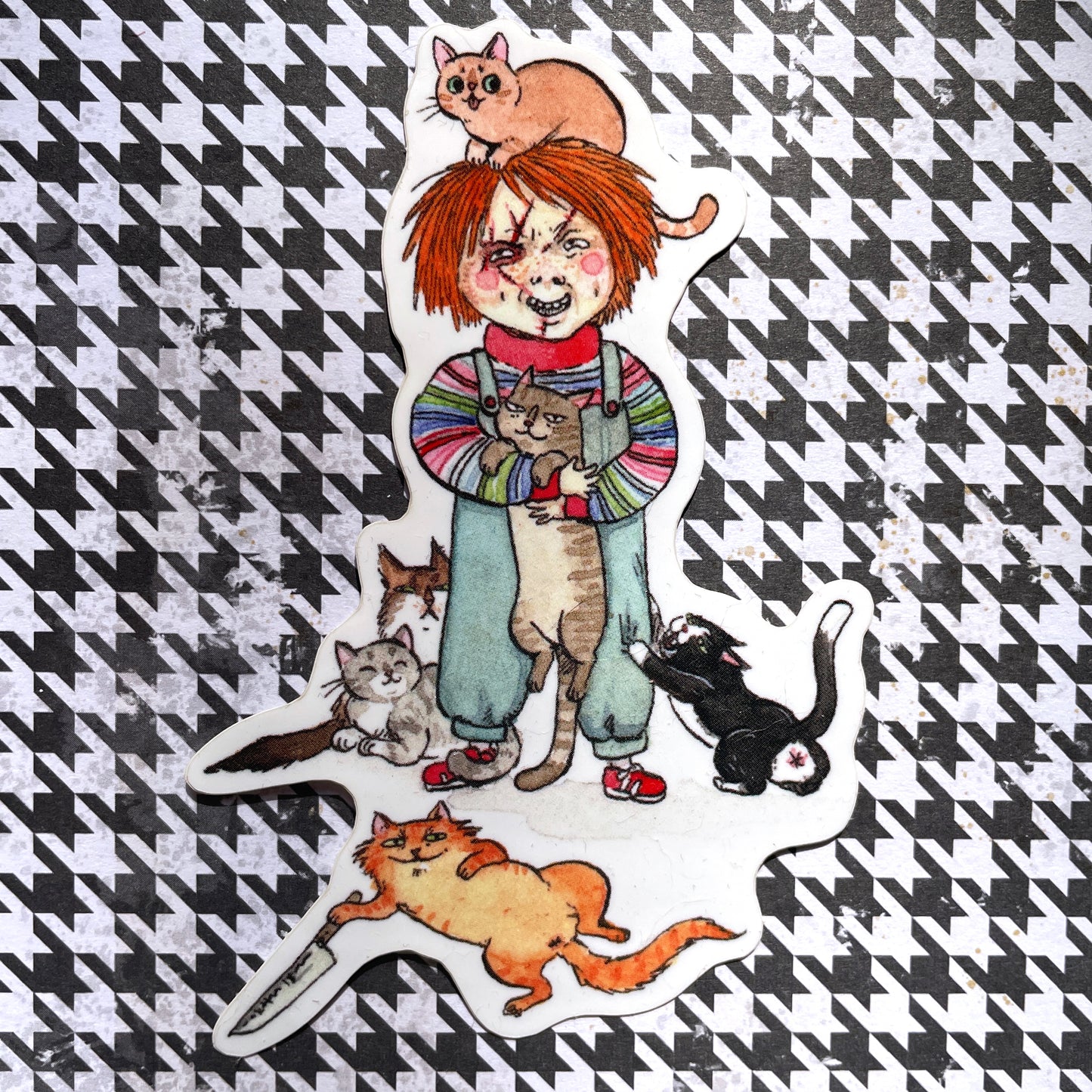 Child's Play with Cats 3" Vinyl Sticker