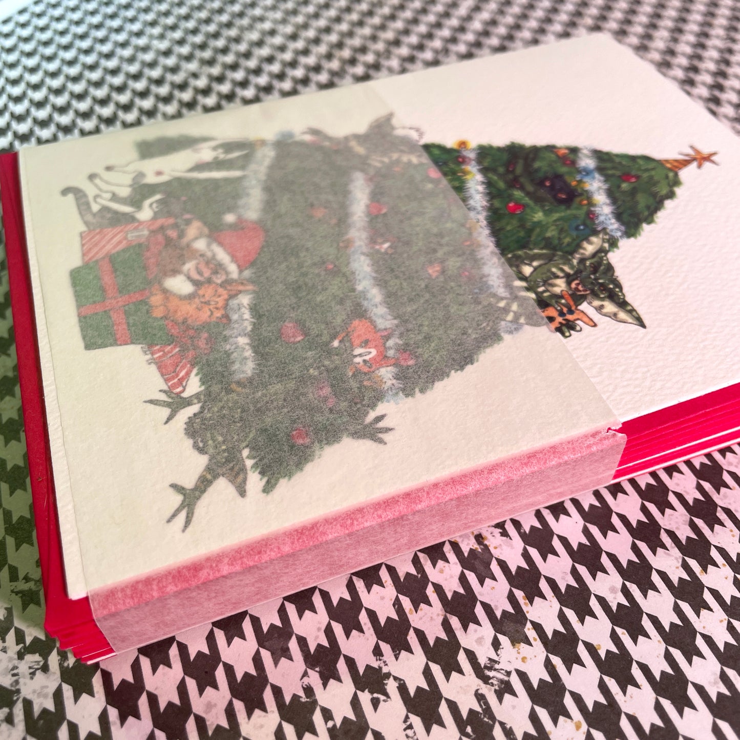 Grremlins with Cats Holiday Christmas card