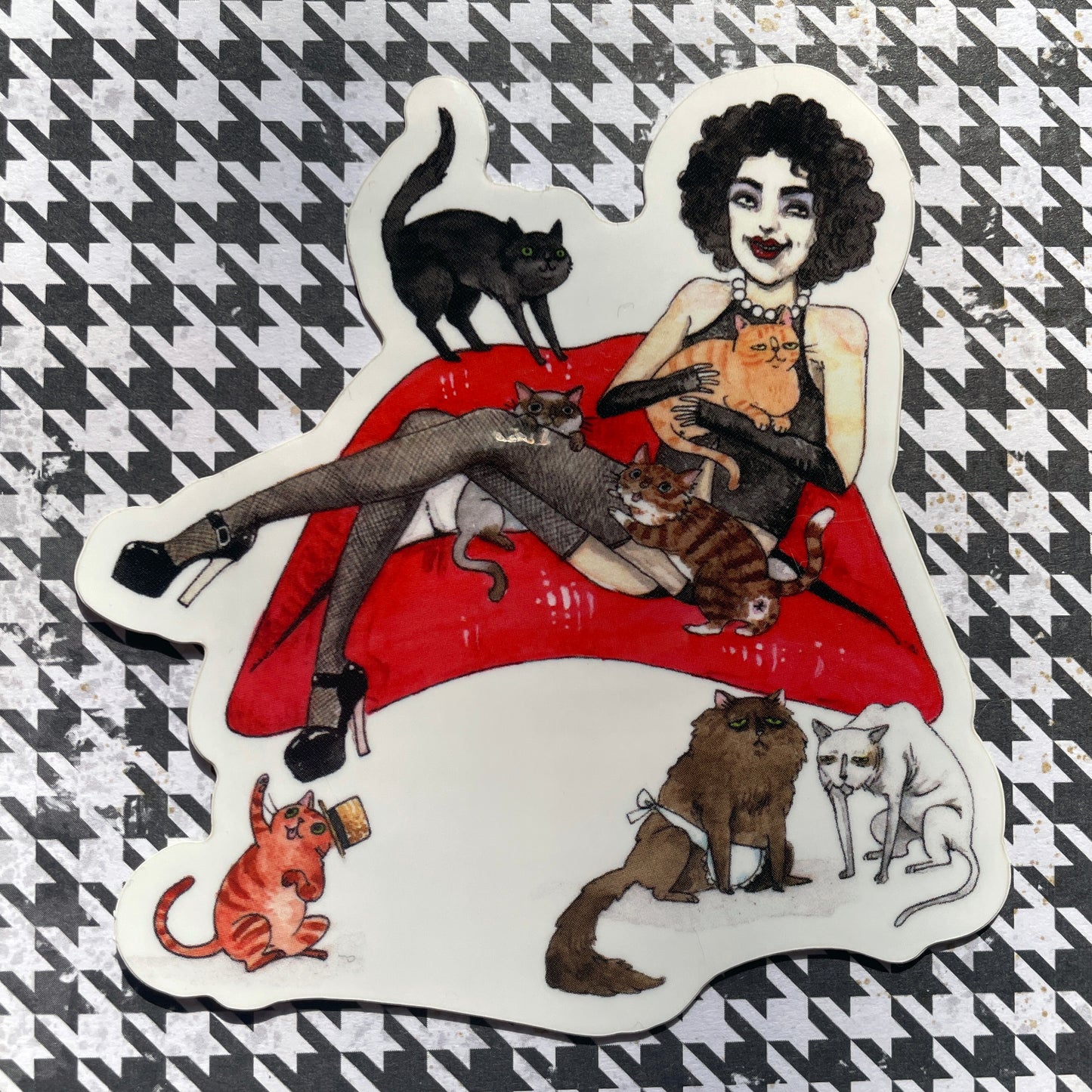 Rocky Hairball Picture Show 3" Frank-N-Furter Vinyl Sticker