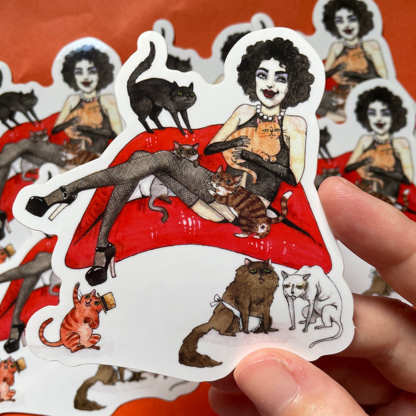 Rocky Hairball Picture Show 3" Frank-N-Furter Vinyl Sticker