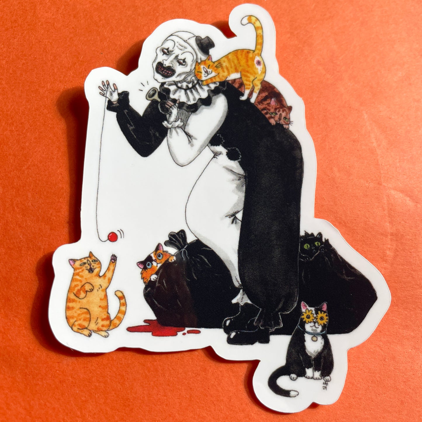 Terrifurrer 3" Clown Vinyl Sticker