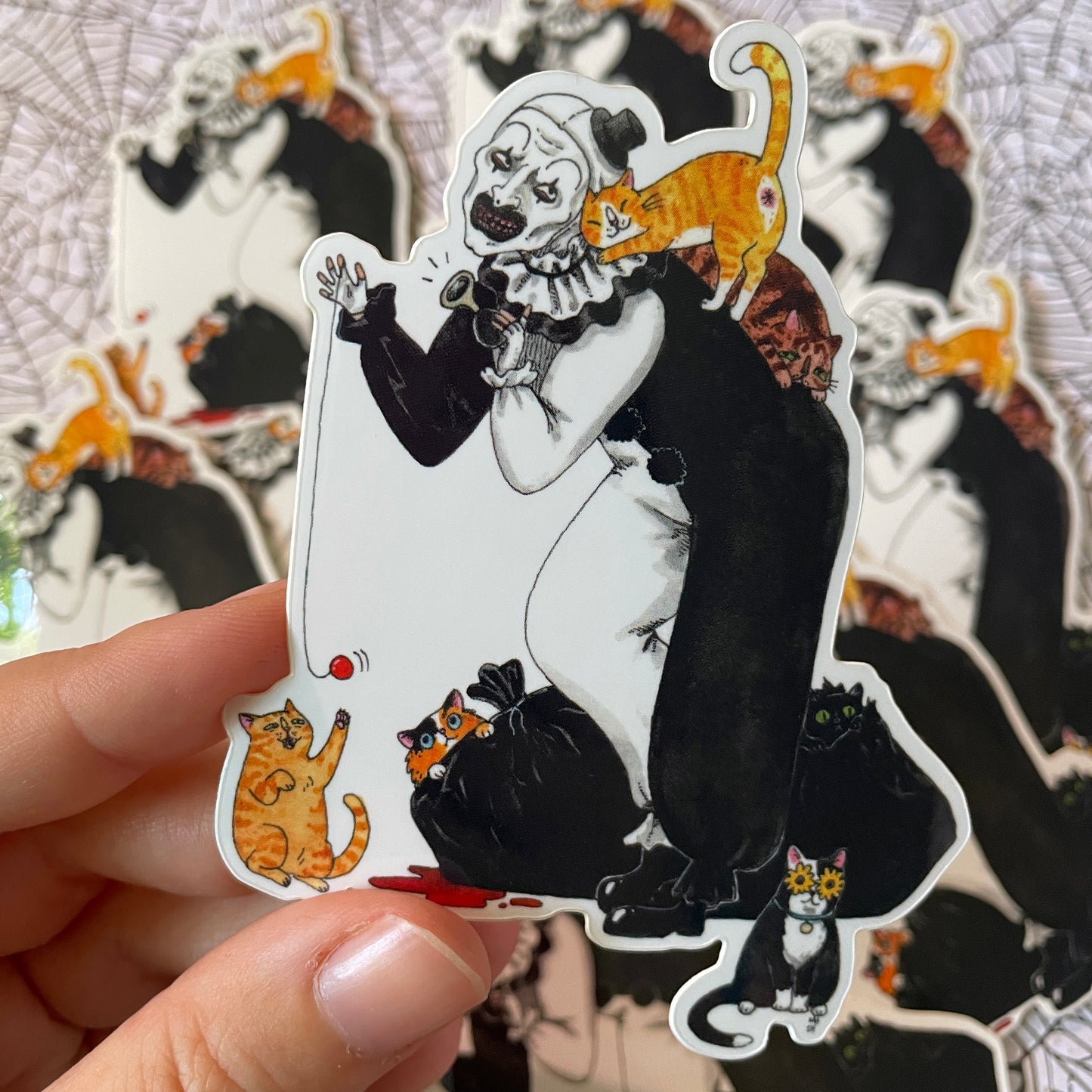 Terrifurrer 3" Clown Vinyl Sticker