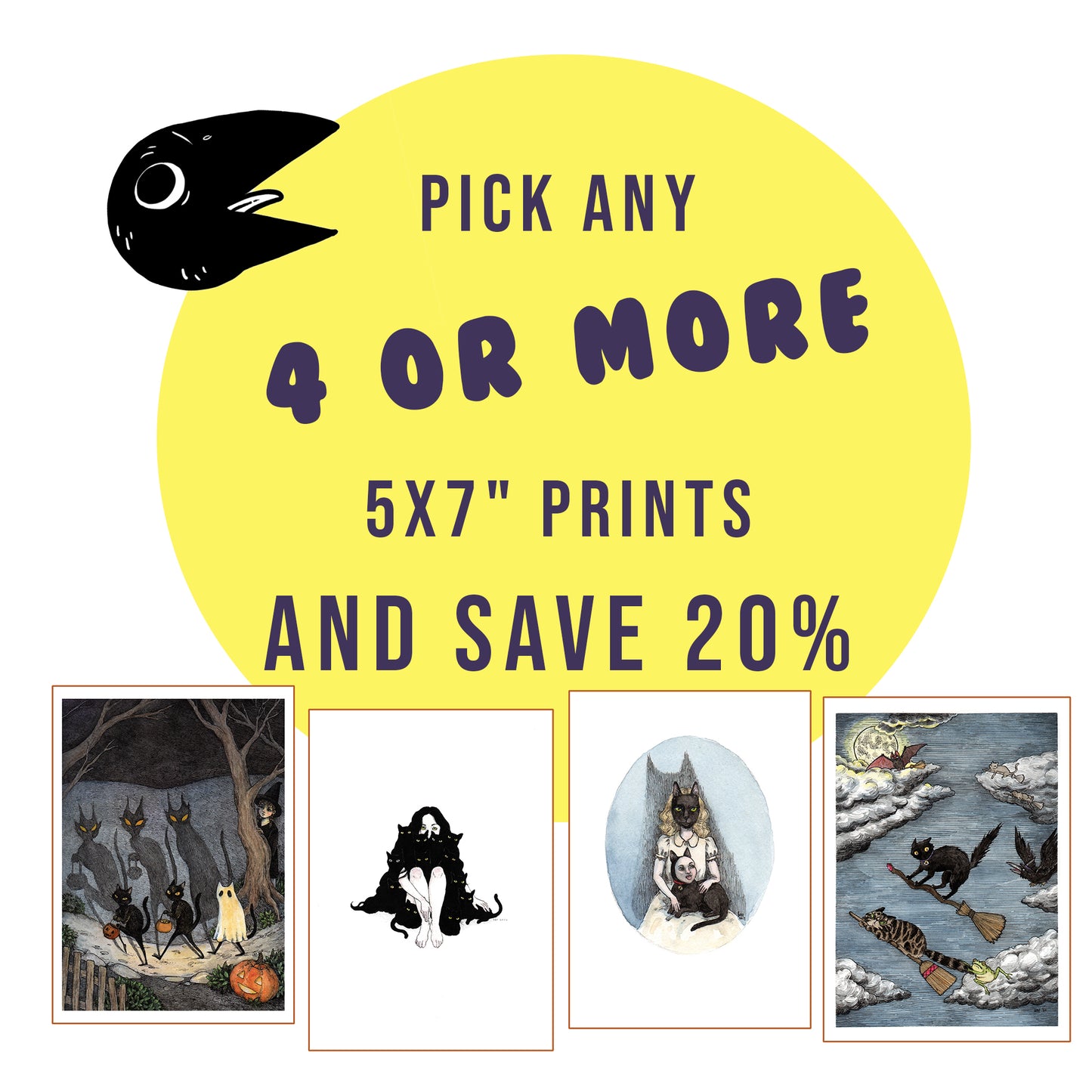 Any FOUR or more 5x7" prints - save 20%