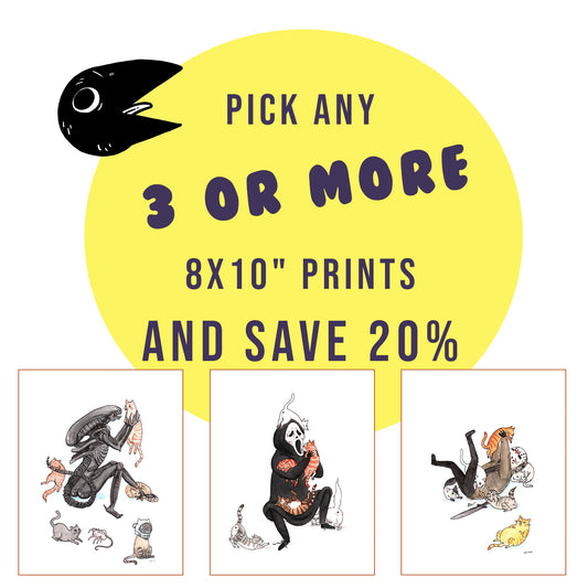 Any THREE or more 8x10" prints - save 20%