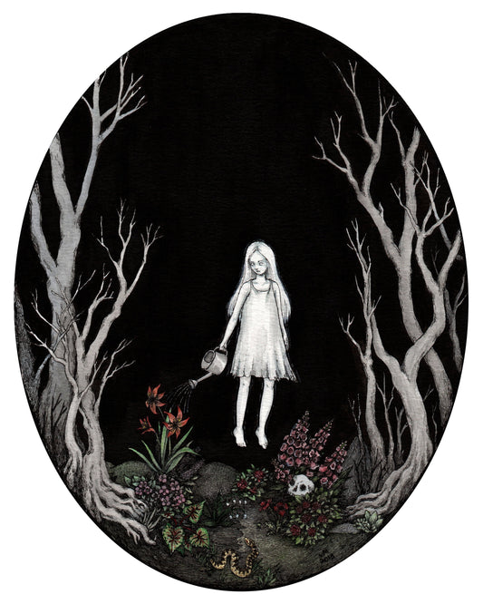 The Ghost Girl's Garden - 8x10" Print