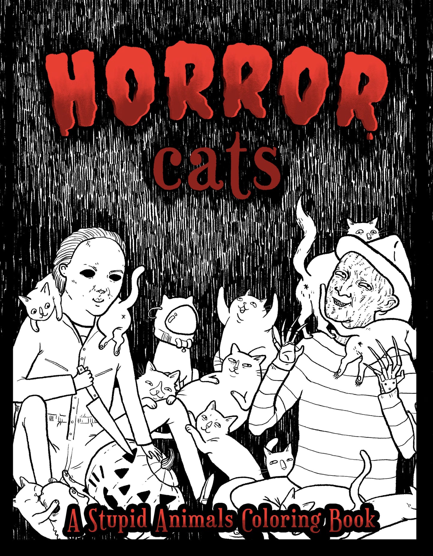 Horror Cats Coloring Book