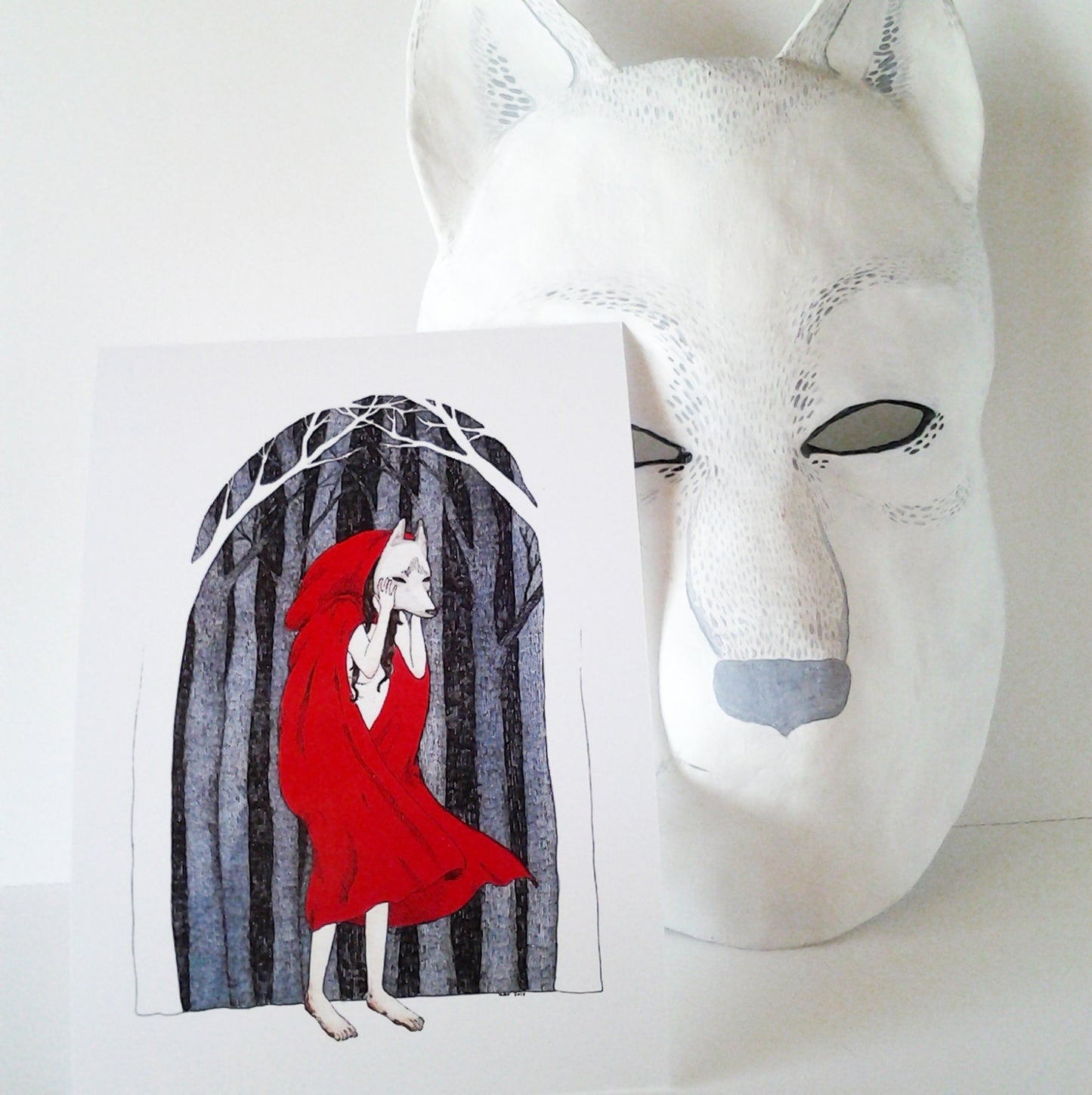 The Wolf's Mask - 5x7" Print