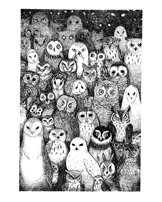 The Owls Are Not What They Seem - 8x10" Twin Peaks Print
